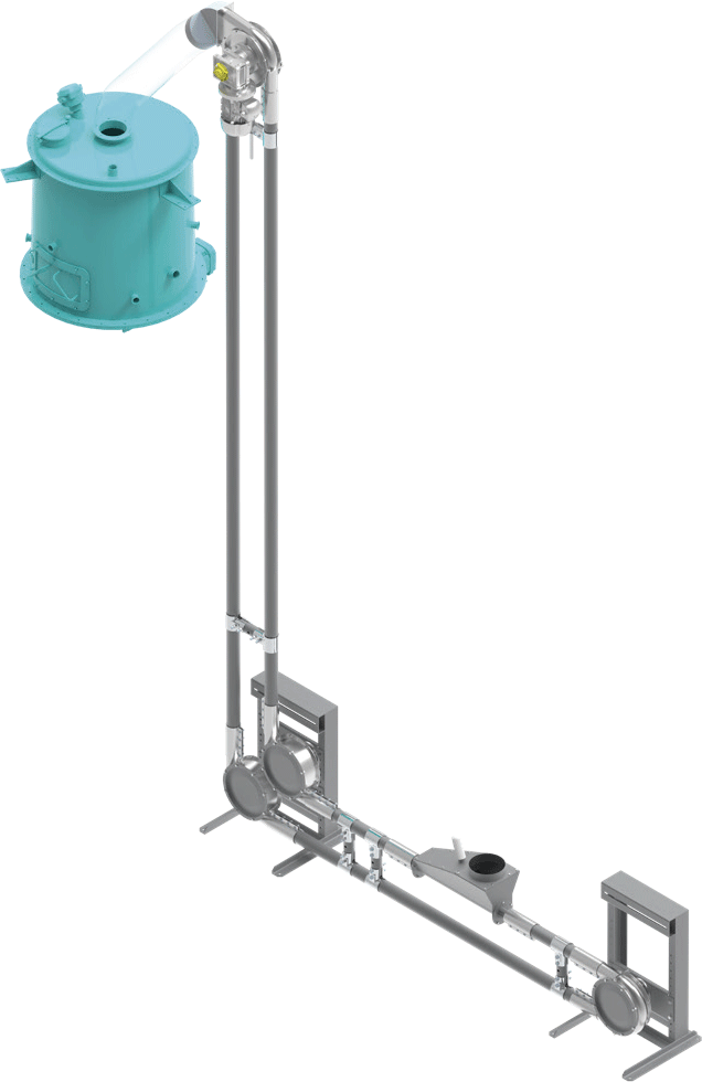 Convogliatore aero meccanico TVE - configurazione orizzontale / verticale COV