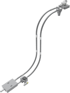 Convogliatore meccanico CMC con curva motorizzata