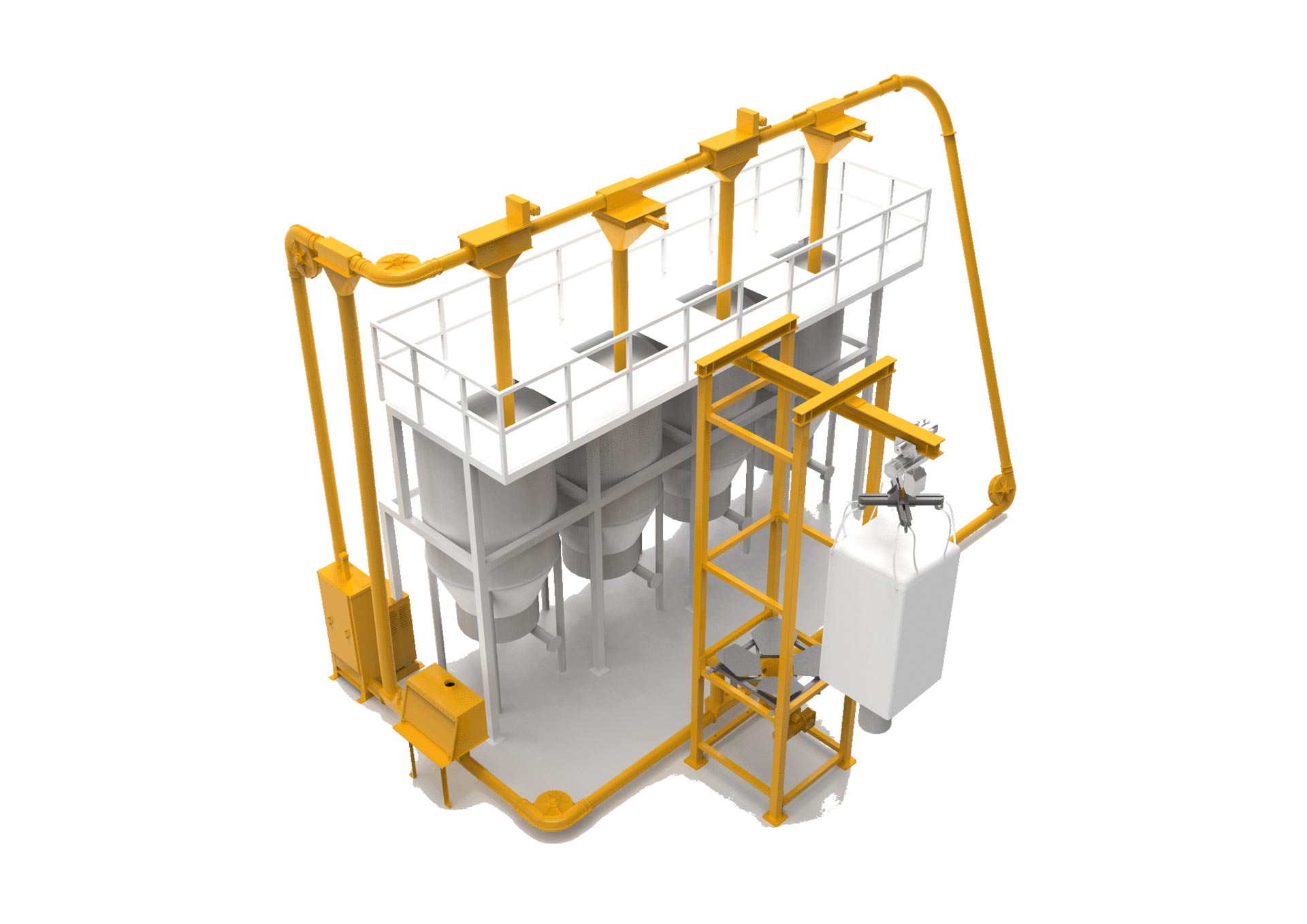 Impianto per trasporto Pet Food e mangimi animali: crocchette