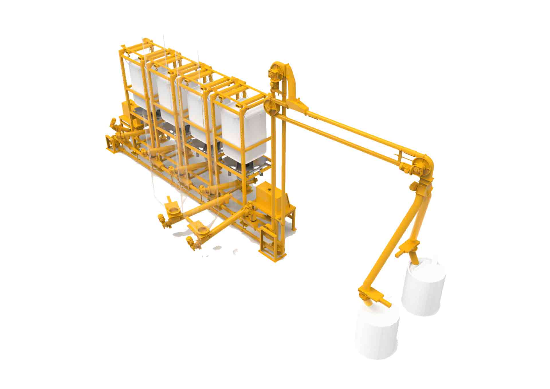 Impianto per il trasporto della fibra di vetro