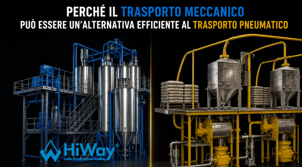 PERCHÉ IL TRASPORTO MECCANICO È UN'ALTERNATIVA EFFICIENTE AL TRASPORTO PNEUMATICO?
